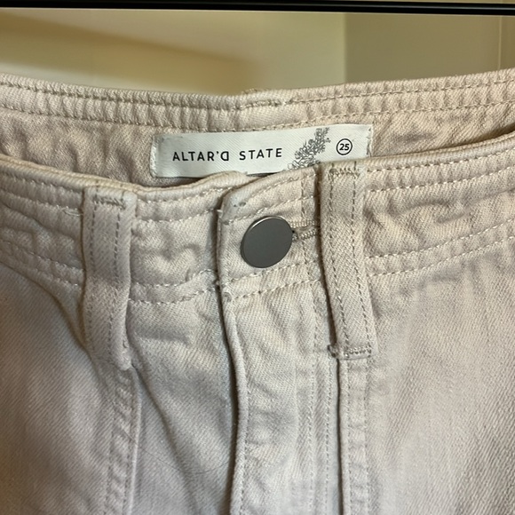 Altar’d State Khaki Cargo Pants - Picture 2 of 5